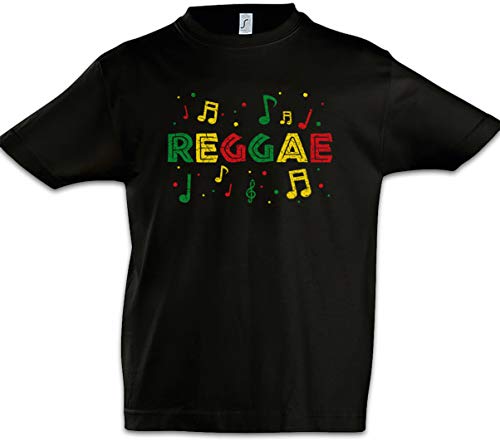 Urban Backwoods Rasta Reggae Notes Jungen Kinder Kids T-Shirt Schwarz 12 Jahre von Urban Backwoods