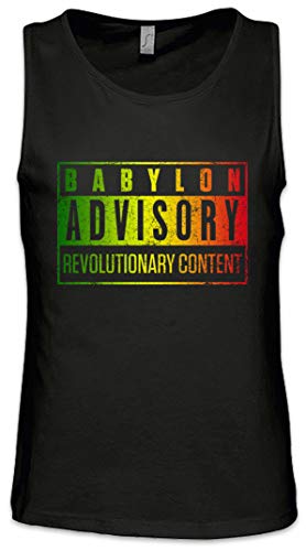 Urban Backwoods Rasta Star Lion Herren Männer Tank Top Training Shirt Schwarz Größe XL von Urban Backwoods