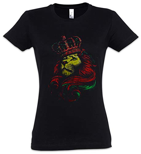 Urban Backwoods Rastafari Lion VI Damen T-Shirt Schwarz Größe L von Urban Backwoods