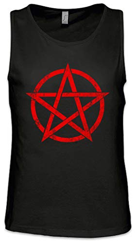 Urban Backwoods Red Pentagram Sign Herren Männer Tank Top Training Shirt Schwarz Größe M von Urban Backwoods