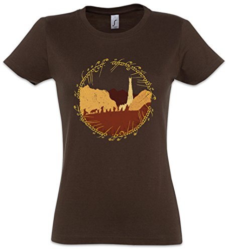 Urban Backwoods Ring Fellowship Damen T-Shirt Braun Größe M von Urban Backwoods