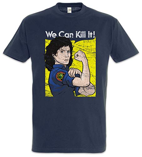 Urban Backwoods Ripley We Can Kill It Herren T-Shirt Blau Größe M von Urban Backwoods