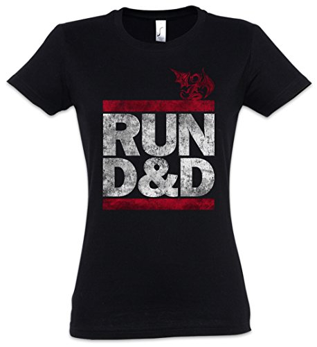 Urban Backwoods Run D&D Damen T-Shirt Schwarz Größe M von Urban Backwoods