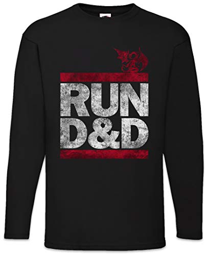 Urban Backwoods Run D&D Herren Langarm T-Shirt Schwarz Größe XL von Urban Backwoods