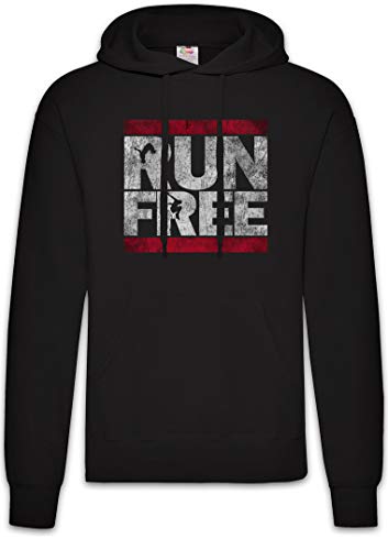 Urban Backwoods Run Free Hoodie Kapuzenpullover Sweatshirt Schwarz Größe M von Urban Backwoods