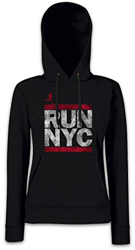 Urban Backwoods Run NYC Damen Kapuzenpullover Hoodie Schwarz Größe M von Urban Backwoods