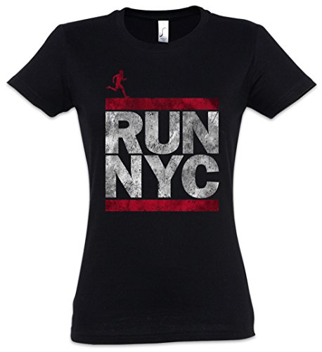 Urban Backwoods Run NYC Damen T-Shirt Schwarz Größe M von Urban Backwoods