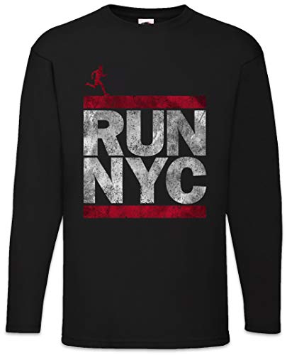 Urban Backwoods Run NYC Herren Langarm T-Shirt Schwarz Größe M von Urban Backwoods