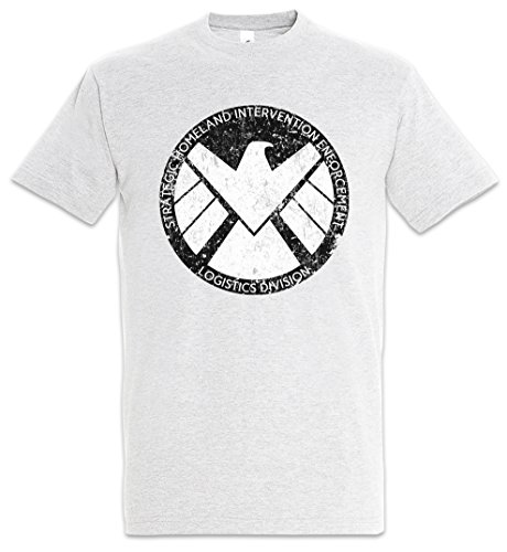 Urban Backwoods S.H.I.E.L.D. Vintage Logo I Herren T-Shirt Grau Größe XL von Urban Backwoods