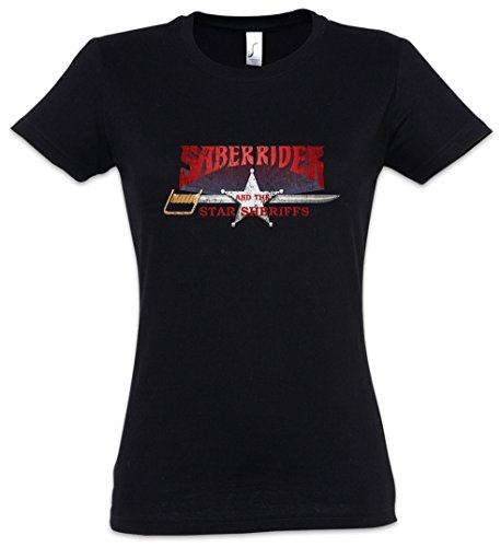 Urban Backwoods Saber Rider & The Star Sheriffs I Damen T-Shirt Schwarz Größe S von Urban Backwoods