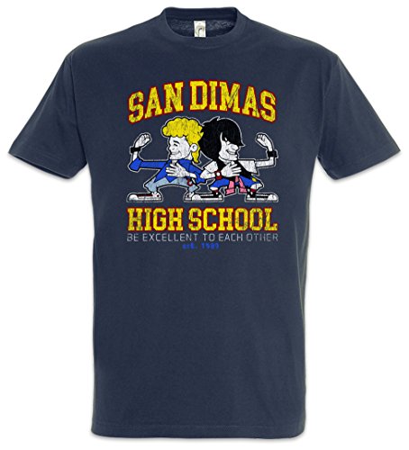 Urban Backwoods San Dimas High School Herren T-Shirt Blau Größe 2XL von Urban Backwoods