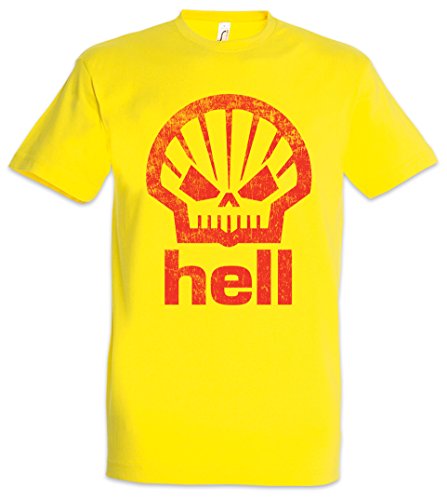 Urban Backwoods Shell Hell Herren T-Shirt Gelb Größe M von Urban Backwoods