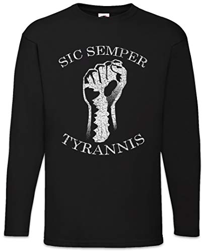 Urban Backwoods Sic Semper Tyrannis II Herren Langarm T-Shirt Schwarz Größe 4XL von Urban Backwoods