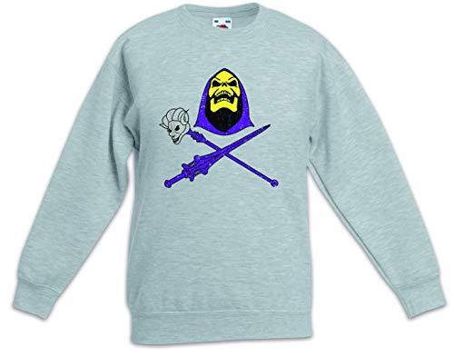 Urban Backwoods Skeletor Skull & Weapons Kinder Jungen Mädchen Pullover Grau Größe 4 Jahre von Urban Backwoods