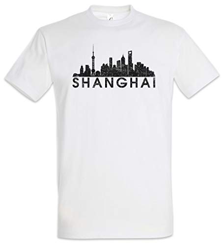 Urban Backwoods Skyline Shanghai Herren T-Shirt Weiß Größe 5XL von Urban Backwoods