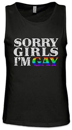 Urban Backwoods Sorry Girls I'm Gay Herren Männer Tank Top Training Shirt Schwarz Größe S von Urban Backwoods