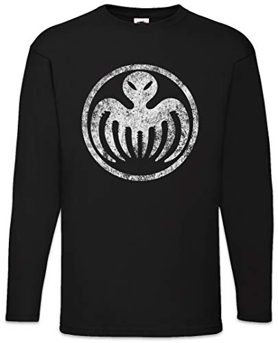 Urban Backwoods Spectre Symbol Herren Langarm T-Shirt Schwarz Größe 2XL von Urban Backwoods