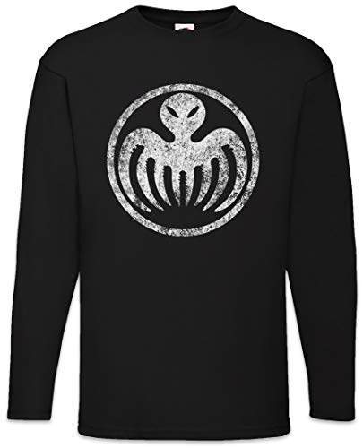 Urban Backwoods Spectre Symbol Herren Langarm T-Shirt Schwarz Größe L von Urban Backwoods