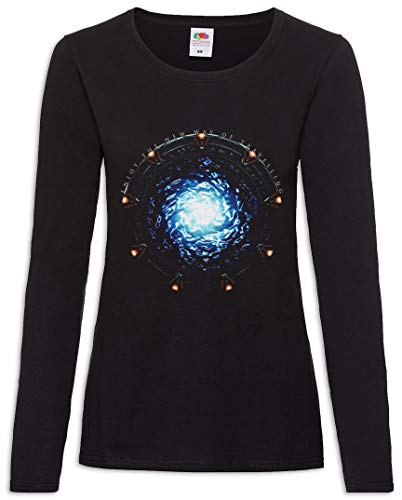 Urban Backwoods Star Portal Damen Langarm T-Shirt Schwarz Größe M von Urban Backwoods