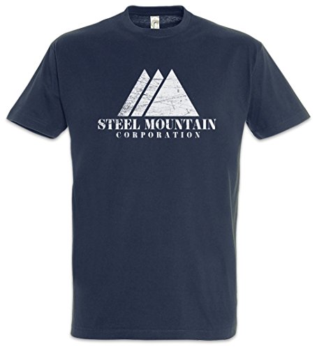 Urban Backwoods Steel Mountain Herren T-Shirt Blau Größe 2XL von Urban Backwoods