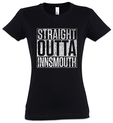 Urban Backwoods Straight Outta Innsmouth Damen T-Shirt Schwarz Größe M von Urban Backwoods