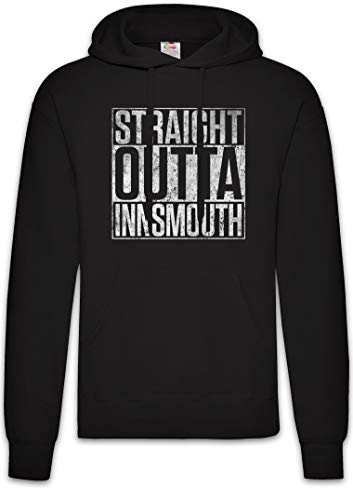 Urban Backwoods Straight Outta Innsmouth Hoodie Kapuzenpullover Sweatshirt Schwarz Größe L von Urban Backwoods