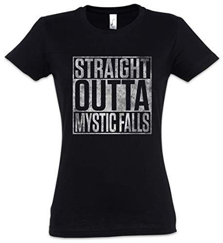 Urban Backwoods Straight Outta Mystic Falls Damen T-Shirt Schwarz Größe XS Urban Backwoods Straight Outta Mystic Falls Damen T-Shirt Schwarz Größe XS von Urban Backwoods