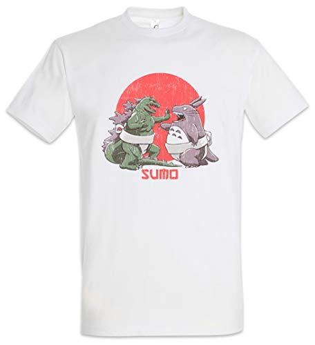 Urban Backwoods Sumo Monsters Herren T-Shirt Weiß Größe M von Urban Backwoods