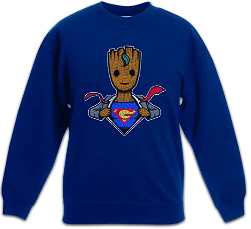 Urban Backwoods Super Groot Kinder Jungen Mädchen Pullover Blau Größe 8 Jahre von Urban Backwoods