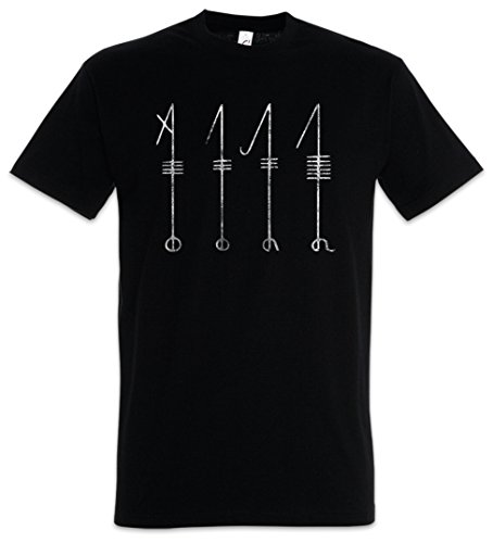 Urban Backwoods Svefnthorn Runes Herren T-Shirt Schwarz Größe S von Urban Backwoods