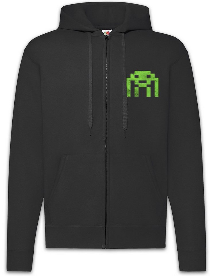 Urban Backwoods Sweatjacke Alien Invader Zipper Hoodie Retro Gaming Gamer Nerd Big Geek Freak VG (1-tlg) Bang Sheldon Theory TBBT von Urban Backwoods