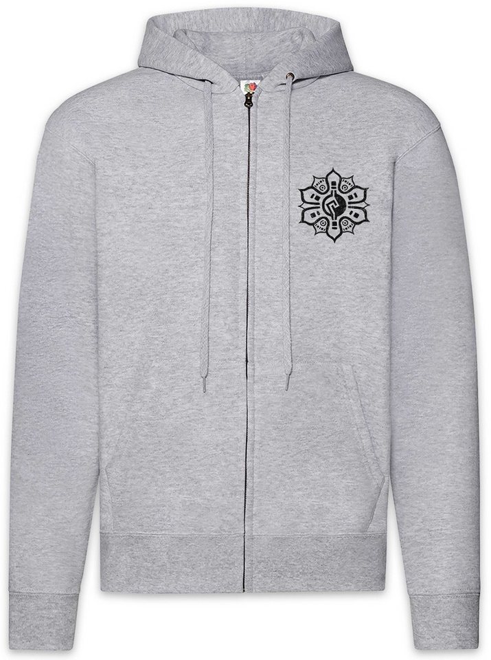 Urban Backwoods Sweatjacke Aztec Flower I Zipper Hoodie Aztecs Azteken Inka Maya Mayans Mayas (1-tlg) Tattoo Atzteken Empire von Urban Backwoods
