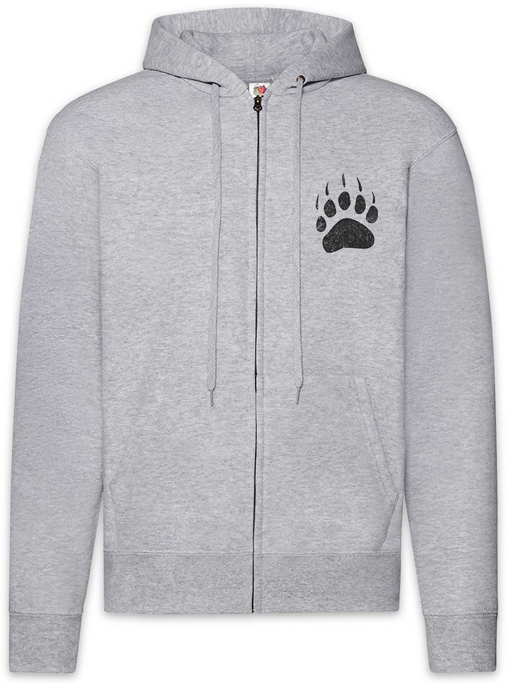 Urban Backwoods Sweatjacke Bear Paw Zipper Hoodie Bär Kralle Tatze Pfote Jäger Jagd Hunter Hunt (1-tlg) Hunting Hillbilly Redneck Rednecks von Urban Backwoods
