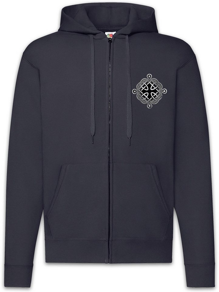 Urban Backwoods Sweatjacke Celtic Knot Logo Sign XII Zipper Hoodie Kelten Tribal Knoten Keltisch (1-tlg) Tattoo Kreuz Cross Runen von Urban Backwoods