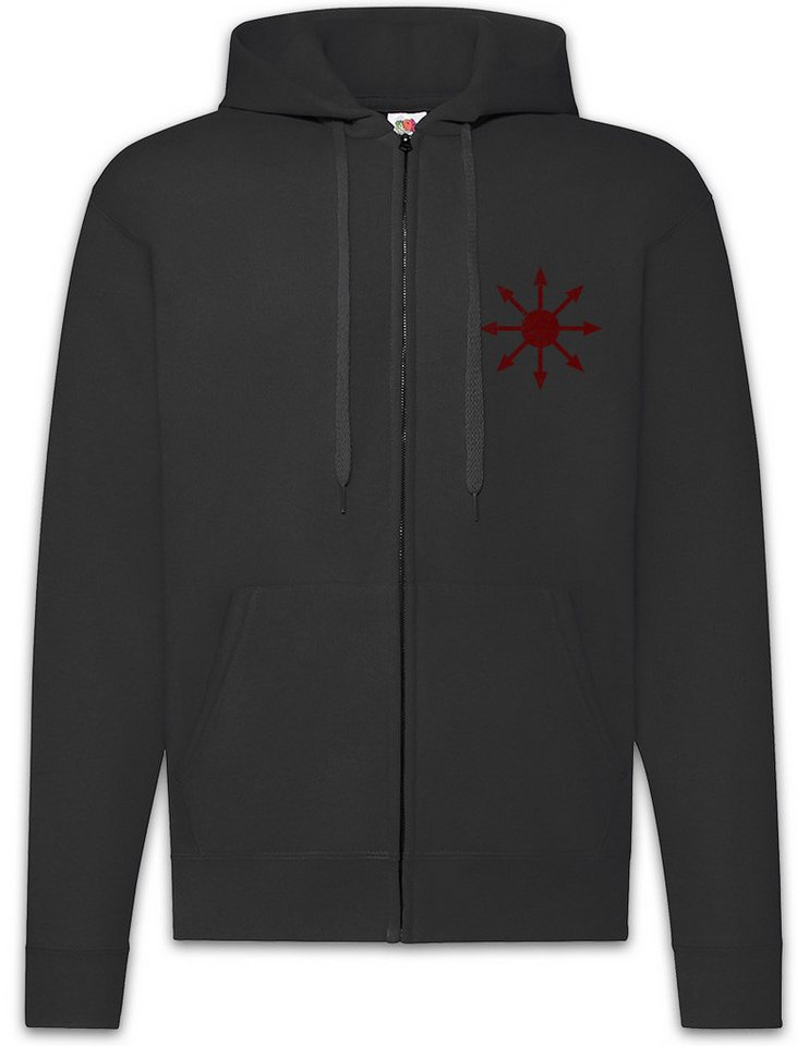 Urban Backwoods Sweatjacke Chaos Vintage Symbol I Zipper Hoodie Goth Metal Cyber Hardcore Logo (1-tlg) Gothic Punk Sign Heavy von Urban Backwoods