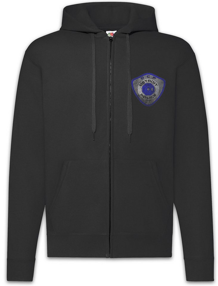 Urban Backwoods Sweatjacke Detroit Police Logo Zipper Hoodie Detroit OCP Police Robo Sci-Fi Cyber (1-tlg) Omni Products Cop Punk von Urban Backwoods