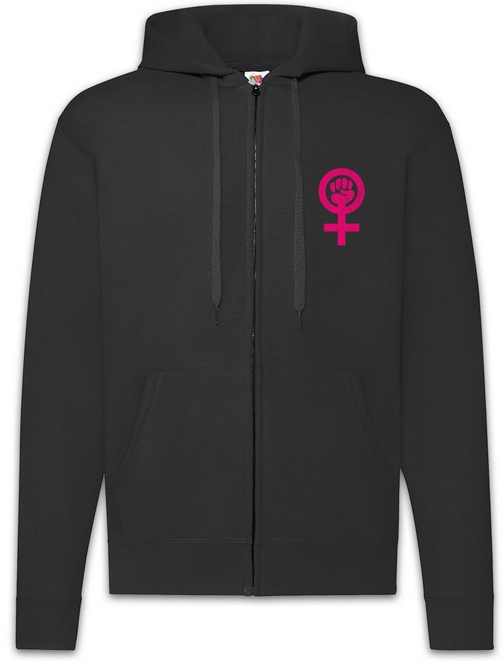 Urban Backwoods Sweatjacke Feminism Symbol Zipper Hoodie Shirt Zeichen Faust Feminismus Venus (1-tlg) Emanzipation Fist Women Frauen von Urban Backwoods