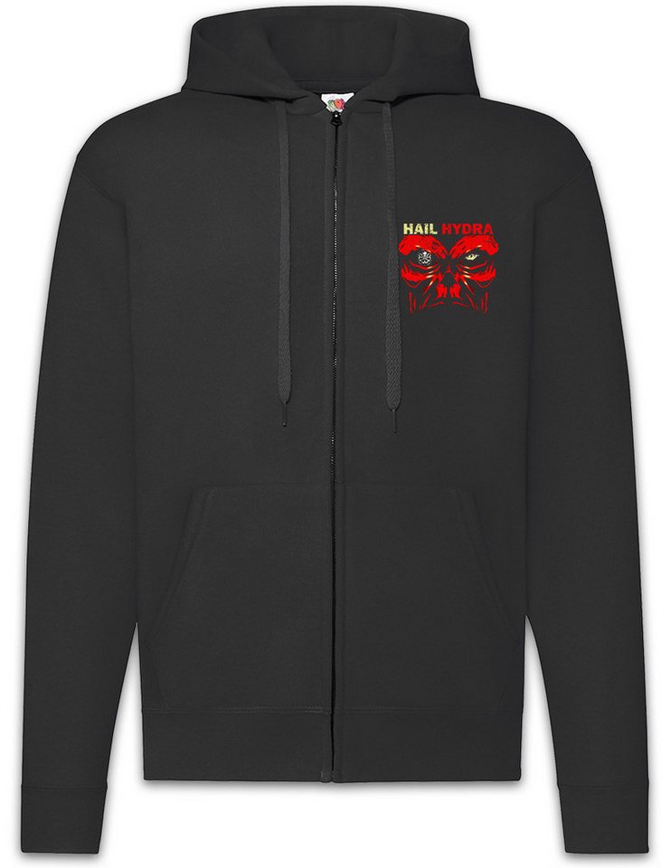 Urban Backwoods Sweatjacke Hail Hydra Zipper Hoodie Nick Red TV Seargent Shield Fury Skull Agent (1-tlg) Comic Captain Director Howling von Urban Backwoods