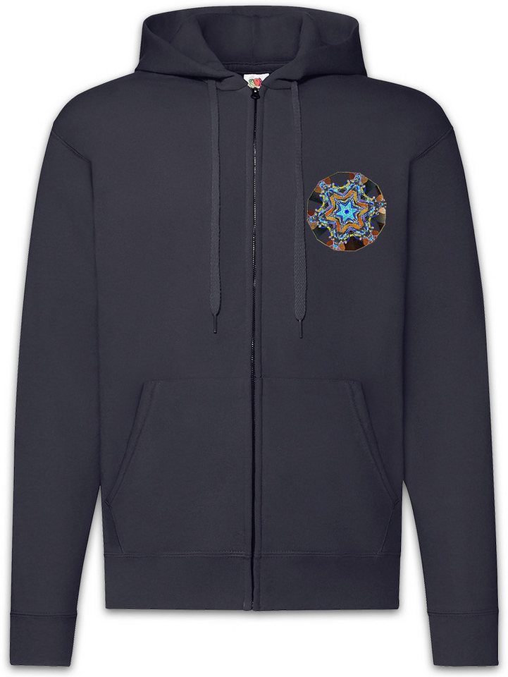 Urban Backwoods Sweatjacke Kaleidoscope I Zipper Hoodie Crystal Kaleidoskop Psychedelic Art Kunst (1-tlg) Hippie Mandala Mosaik Mystik von Urban Backwoods