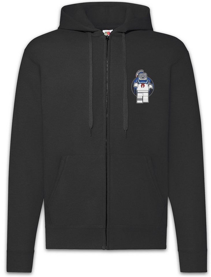 Urban Backwoods Sweatjacke Marshmallow Zipper Hoodie Comic 80s Style Mann Retro Logo Real (1-tlg) Geisterjäger Man Ghostbusters Stay von Urban Backwoods