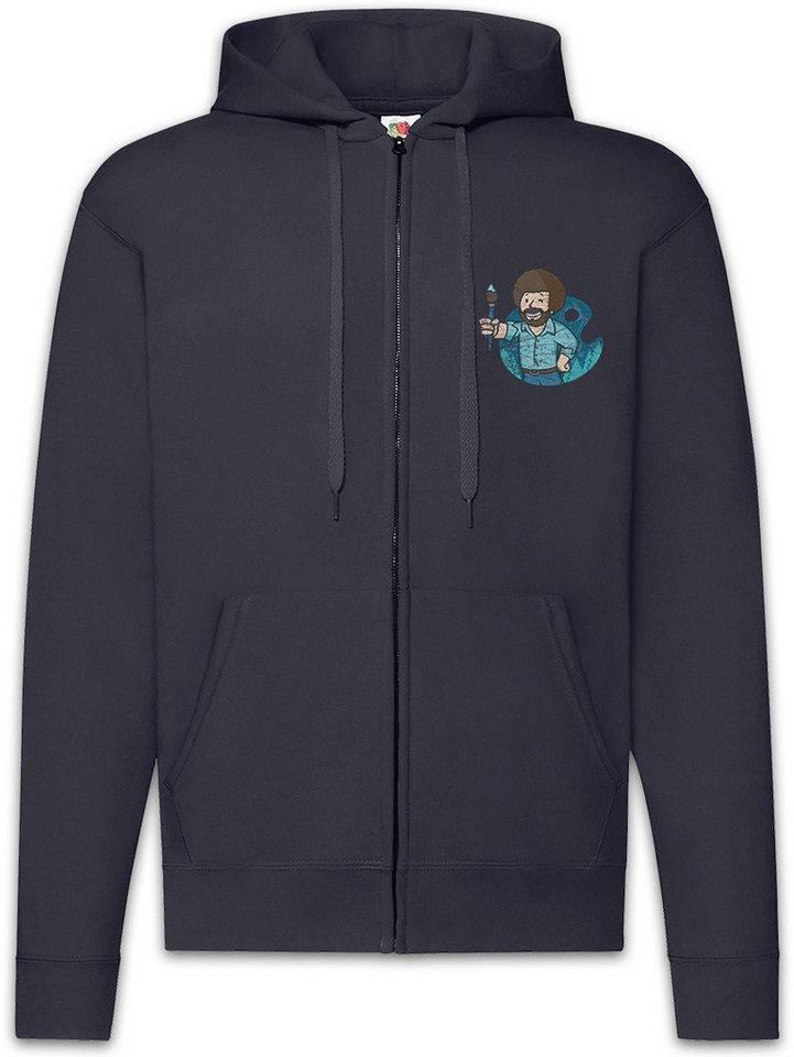 Urban Backwoods Sweatjacke Ross Boy Zipper Hoodie Maler Künstler The Bob Joy Of Fun Painting (1-tlg) Gamer Games Gemälde Drawing von Urban Backwoods