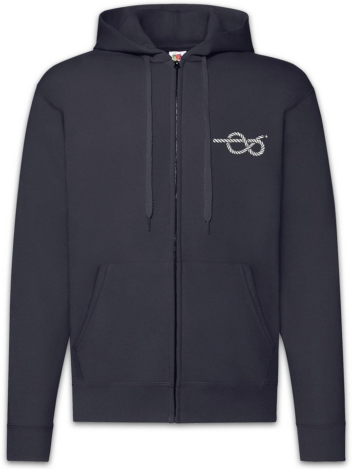 Urban Backwoods Sweatjacke Sailor's Knot II Zipper Hoodie Figure Eight Seemannsknoten Nautical (1-tlg) Sailor Slash Segeln Segler von Urban Backwoods