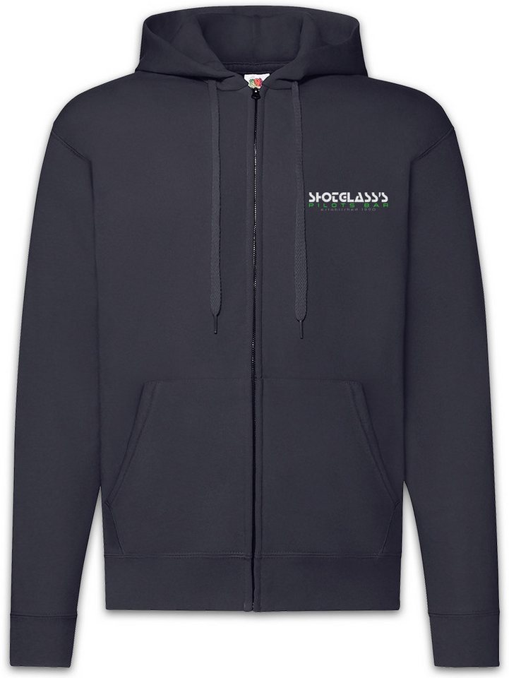 Urban Backwoods Sweatjacke Shotglass's Zipper Hoodie Logo Symbol Sign Game Games Gaming Bar Diner (1-tlg) Taverne Shot Glas Spiel von Urban Backwoods