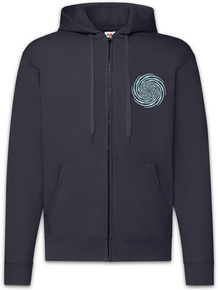 Urban Backwoods Sweatjacke Spiral Lightning Zipper Hoodie Spirale Hypnose Kreisel Kreis Maze Maze (1-tlg) Labyrinth Esoterik Hypnotiseur von Urban Backwoods