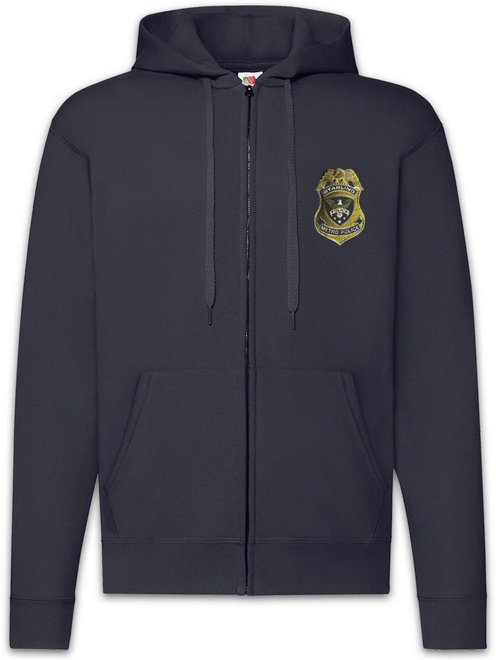 Urban Backwoods Sweatjacke Starling Police Zipper Hoodie Logo Symbol Sign Arrow Polizei (1-tlg) Polizeirevier Station Daniel Danny von Urban Backwoods