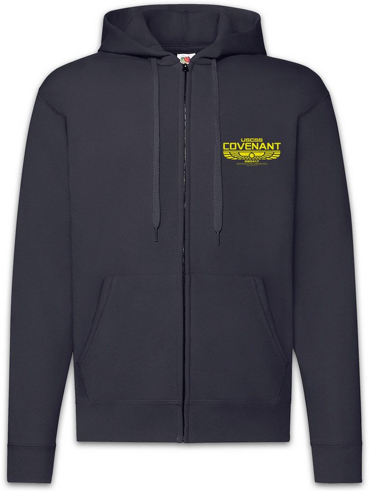 Urban Backwoods Sweatjacke USCSS Covenant Zipper Hoodie Nostromo Alien Yutani Logo Corp Ripley (1-tlg) Prometheus Covenant Romulus Corporation von Urban Backwoods