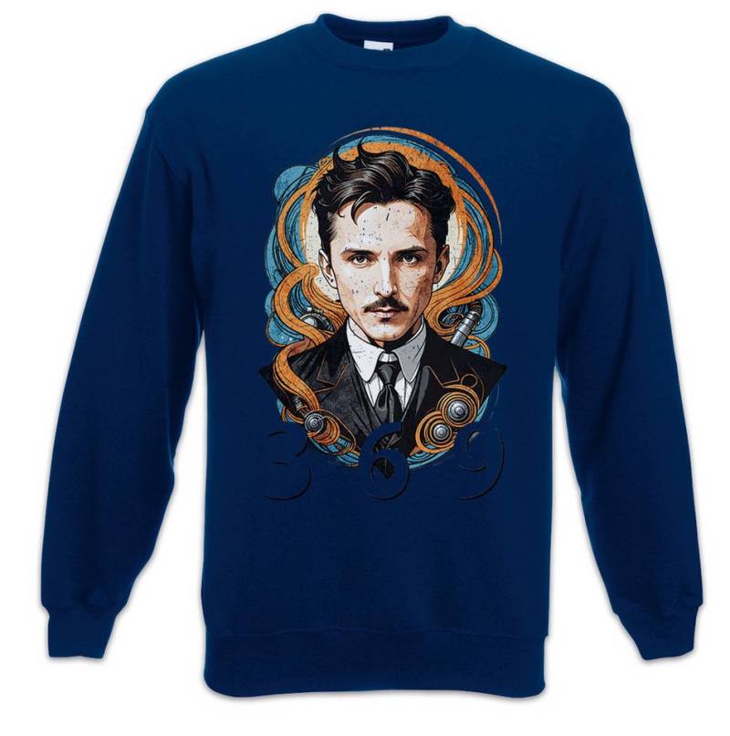 Urban Backwoods Sweatshirt 369 Nikola Sweatshirt Electricity Tesla Alternating Coil Current (1-tlg) Wireless Energy Power Radio von Urban Backwoods