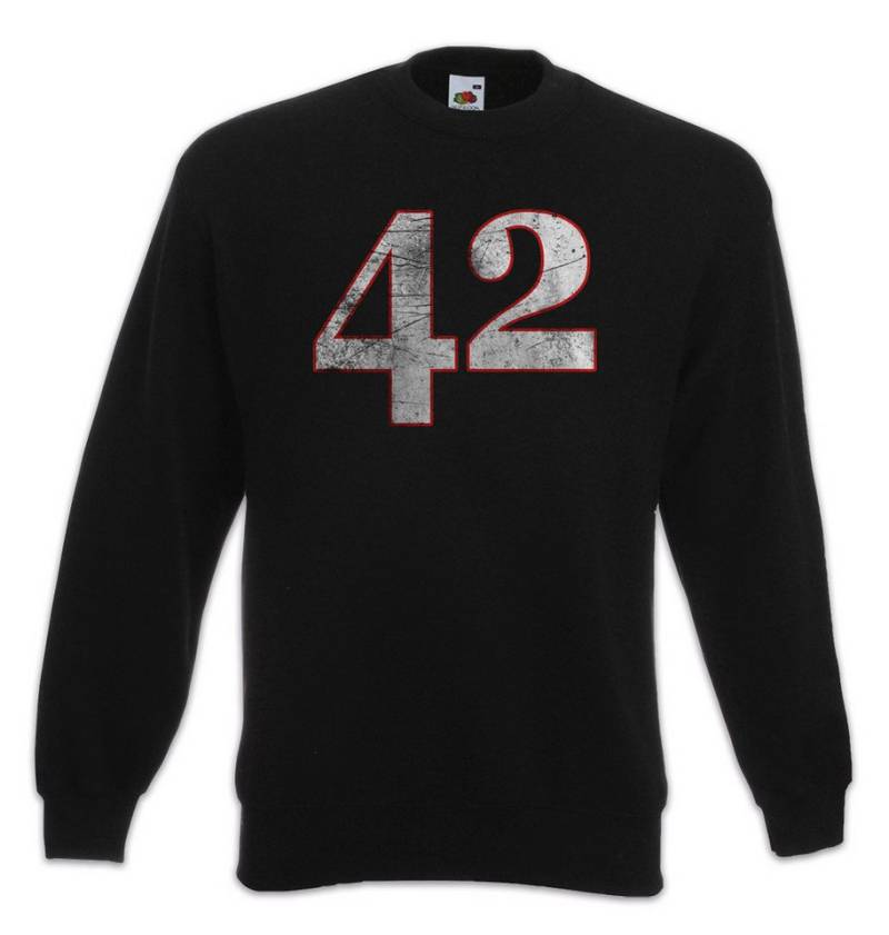 Urban Backwoods Sweatshirt 42 Sweatshirt Nummer Number Zahl The durch die Guide to the Fun The (1-tlg) Answer Die Antwort von Urban Backwoods