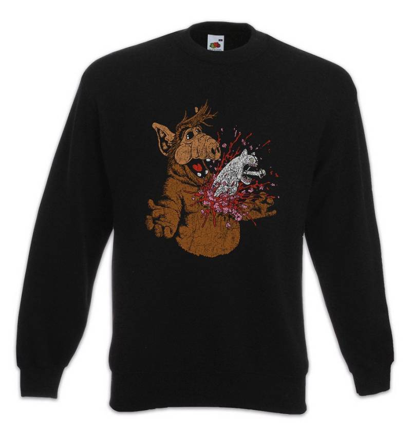 Urban Backwoods Sweatshirt A Horror Sweatshirt Fun Geek Nerd Alien Splatter Halloween Blood Blood (1-tlg) Blut Facehugger Alf von Urban Backwoods