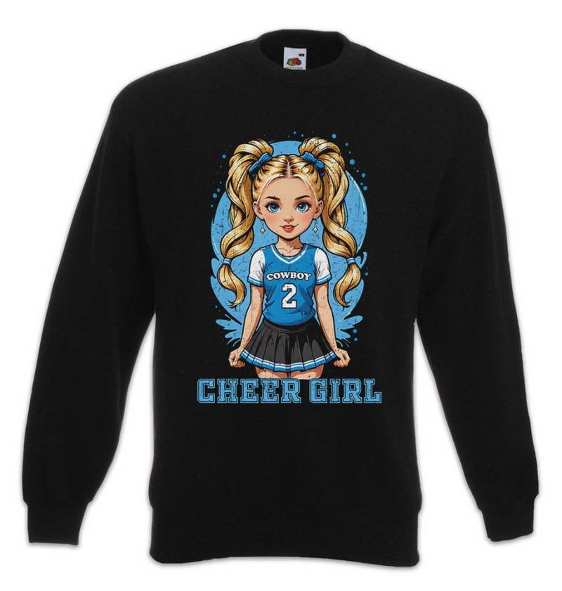 Urban Backwoods Sweatshirt Anime Comwboy Cheerleader Girl Sweatshirt American Football Rockabilly (1-tlg) Texas Blue Team Mannschaft von Urban Backwoods